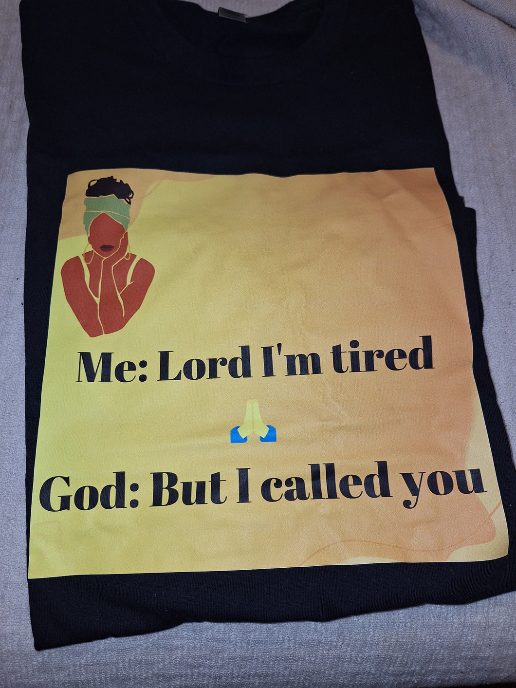 Large talking to God tee