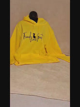 Load and play video in Gallery viewer, XXL yellow hoodie
